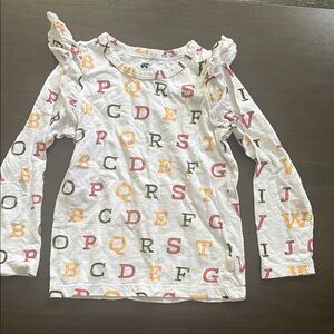 Monica + Andy 4T Organic Cotton Alphabet Ruffle Tee – NWOT